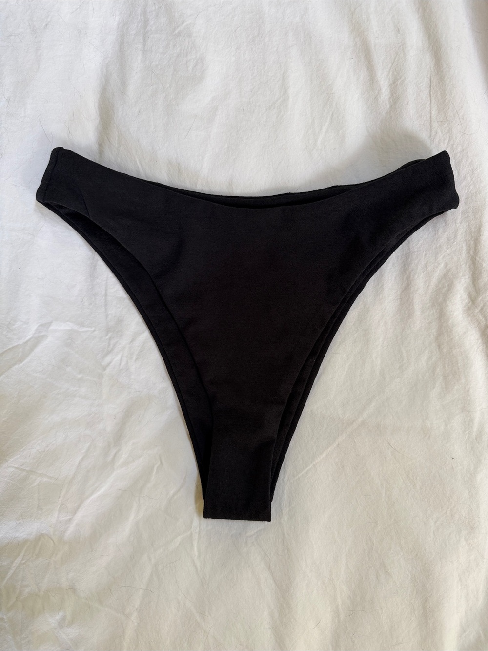 Tan Lines Black High Cut Bikini Bottom